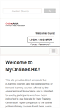 Mobile Screenshot of myonlineaha.org